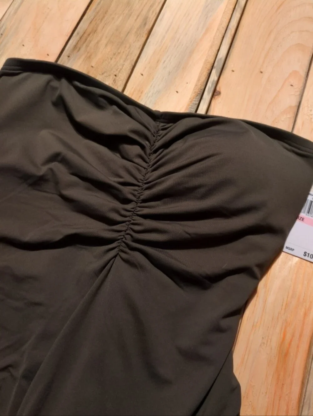 Michael kors strapless one piece swimsuit